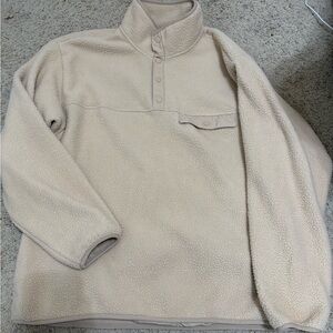 Goodfellow & Co Beige Fleece Top